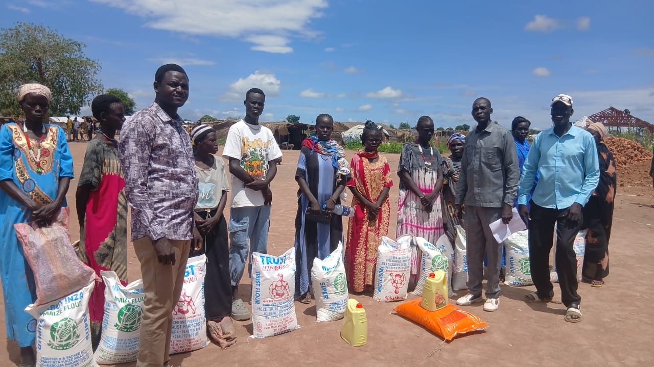 Women and community members participating in Compassion Initiative activities in South Sudan