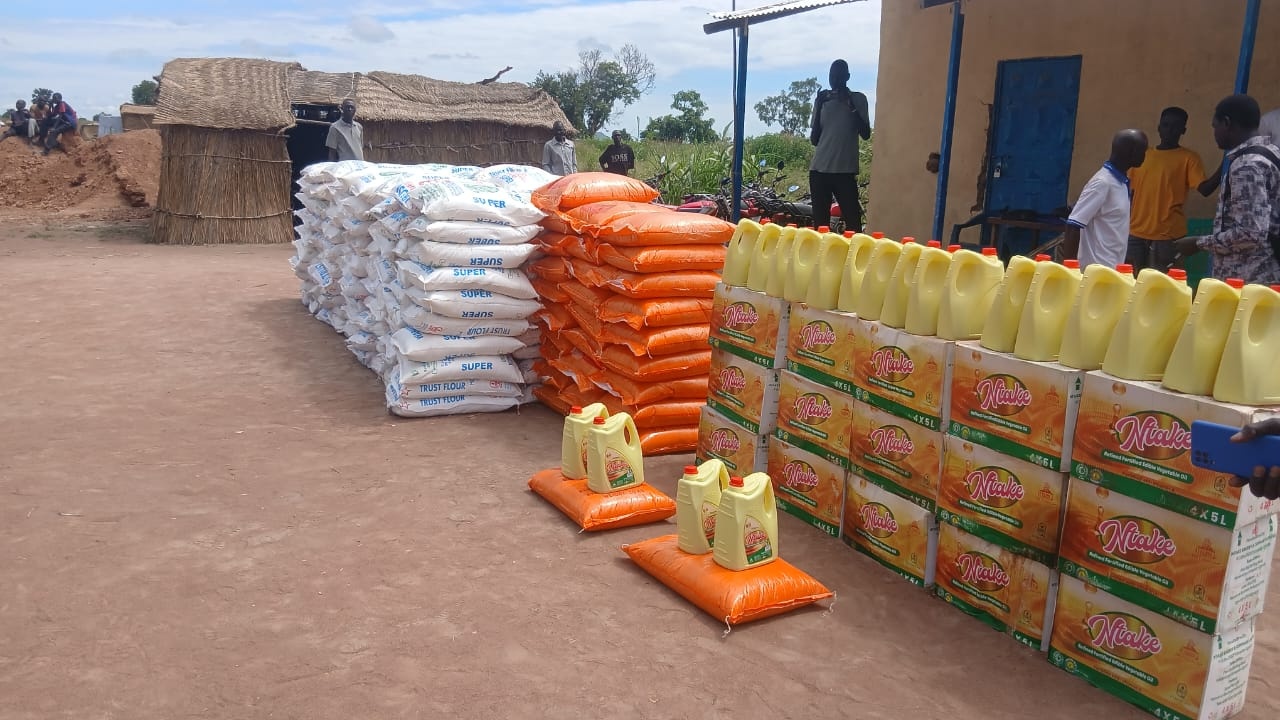 Food and essential supplies prepared for families